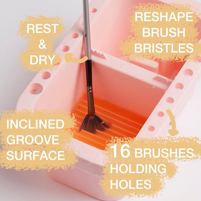 SEVENY Multifunctional Paint Brush Cleaner & Holder, Painting Accessories - Image 3