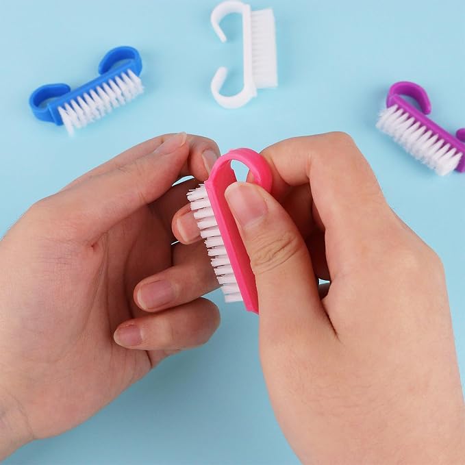 Handle Grip Nail Brushes, 4 Pack Travel Size Nail Brush - Image 5