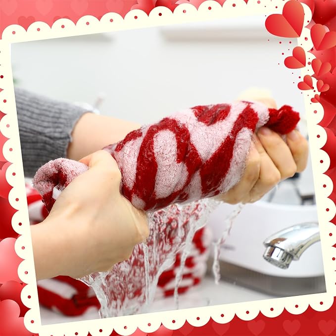 Frienda 4 Pcs Valentine's Day Hand Towels - Image 4