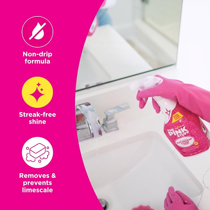 Stardrops - The Pink Stuff Bathroom Cleaning Kit – Cleaning Paste, Bathroom - Image 6