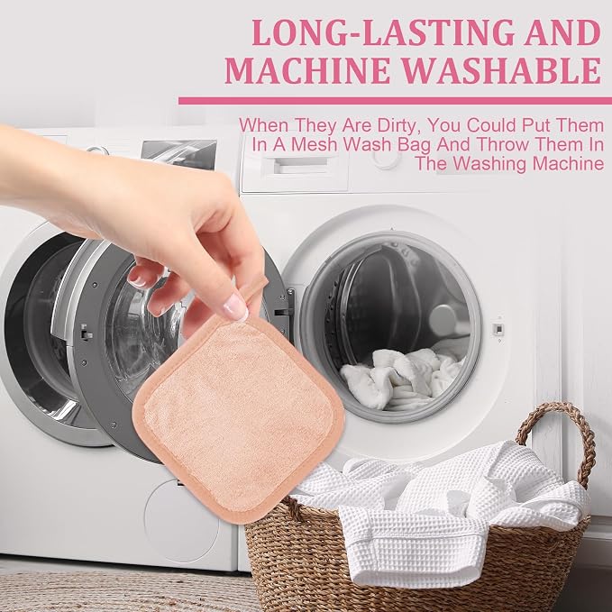Makeup Remover Cloth 12 Pack, Ultra Soft and Reusable Microfiber Makeup Remover - Image 7