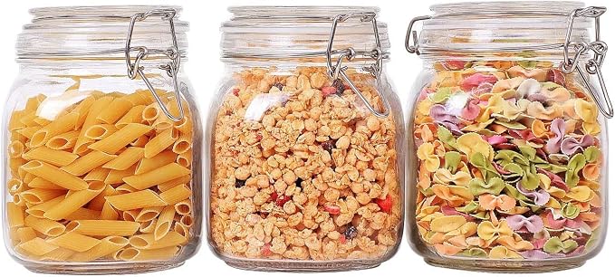 ComSaf Airtight Glass Canister Set of 3 by ComSaf