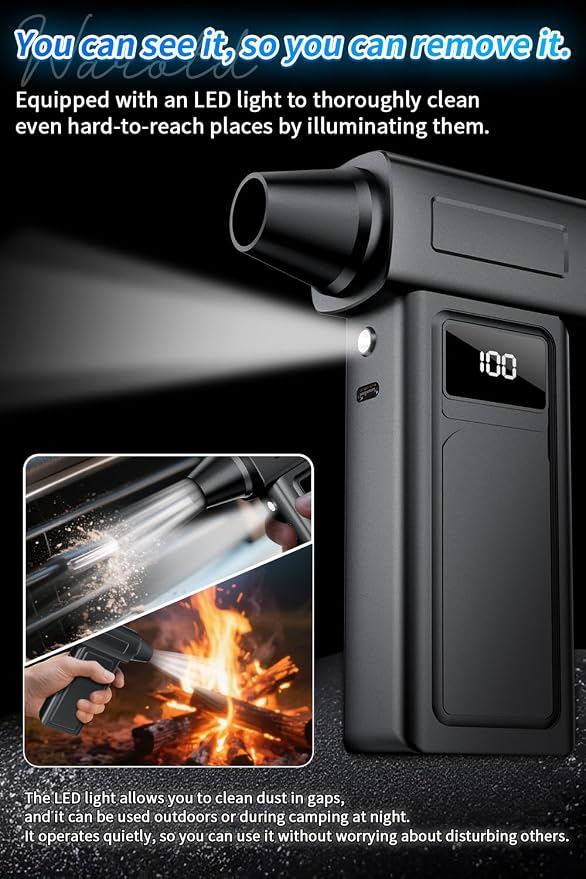 1-Second Turbo Blast — Compressed Air Duster 200, 000RPM - Image 4