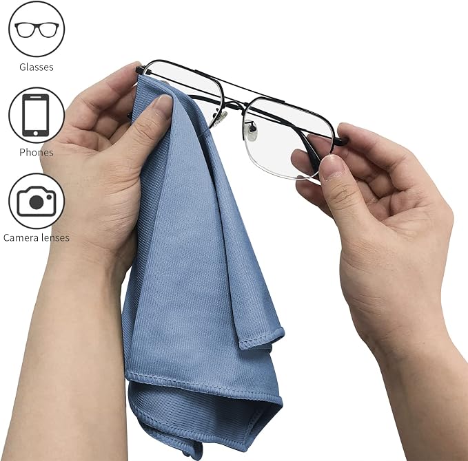6 Pack Microfiber Glass Cleaning Cloth, 16 Inch X 16 Inch, Lint Free Quickly - Image 5