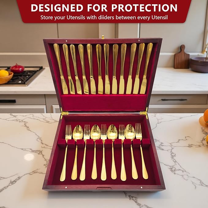 Silverware Storage Box, Kitchen Drawer Organizer, Drawer-containing flap-type - Image 3