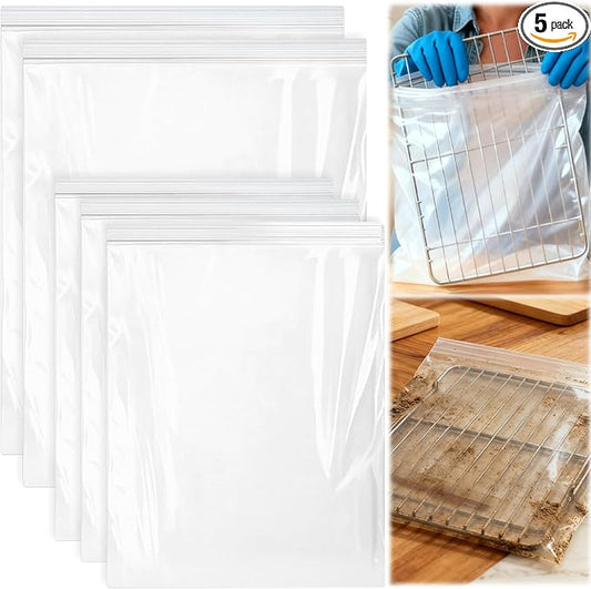 Palksky Oven Rack Cleaning Bags, Heavy Duty No Scrub Oven Rack Cleaning Bags by Palksky