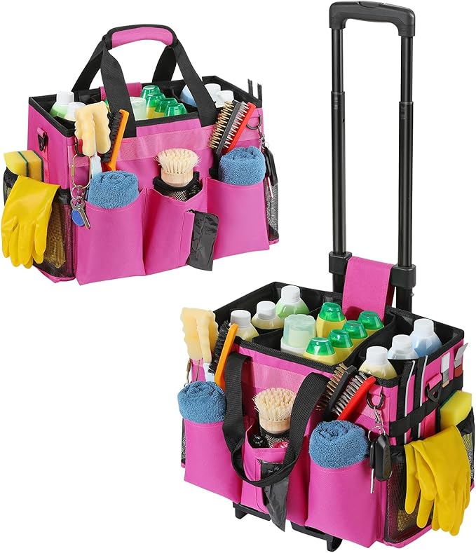 Housolution Rolling Cleaning Caddy Bag by Housolution