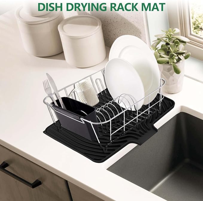GUUKIN Silicone Dish Drying Mat, 17.7" x 11.8 " Drying Matt Kitchen Counter - Image 5