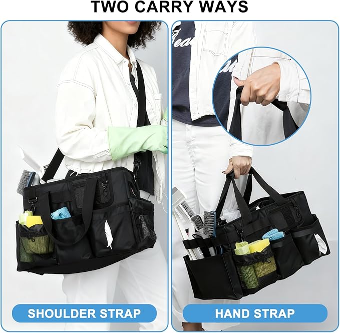 Large Cleaning Caddy Bag with Built-in Support Board, Wearable Cleaning - Image 3