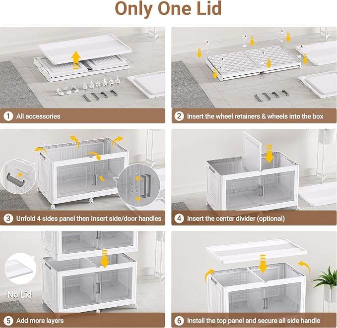 BROVIEW 800 Qt Plastic Storage Bins - Image 8