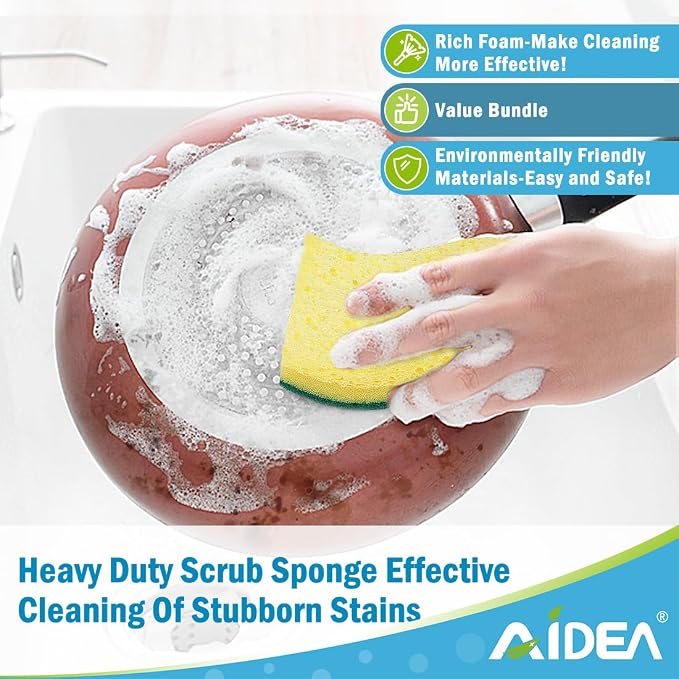 AIDEA Heavy-Duty Scrub Sponges, Sponges - Image 4