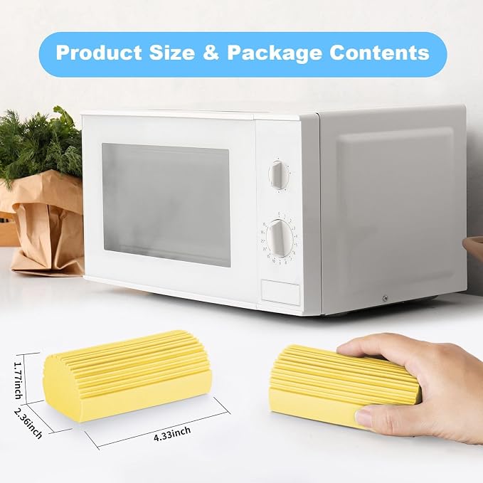 4 Pack Damp Clean Duster Sponge, Magic Sponge Eraser - Image 5