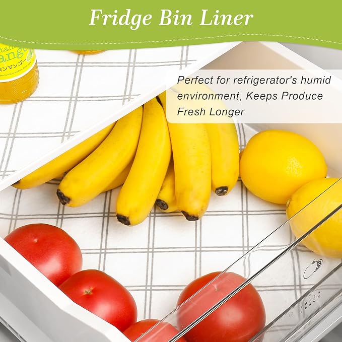 Cooyes 6pcs 12" x 24" Refrigerator Drawer Liners, Fridge Organizers and Storage - Image 3