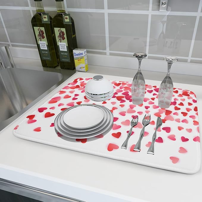 Valentine's Day Dish Drying Mat - Image 6