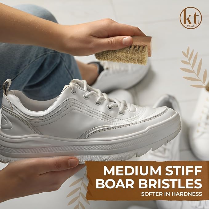 Small Shoe Cleaning Brush Set of 3 Brushes - Image 2