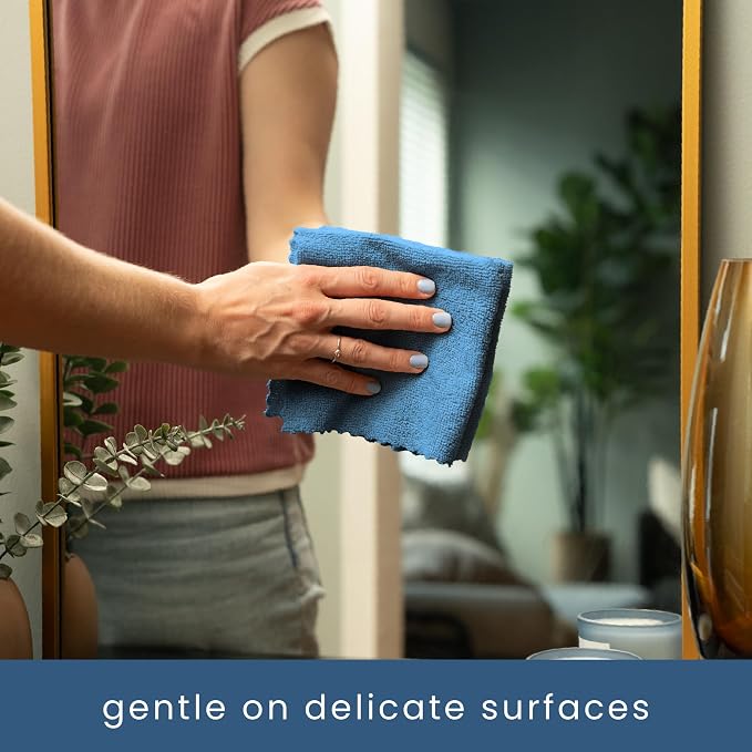 S&T INC. 50 Pack Microfiber Cleaning Cloth - Image 4