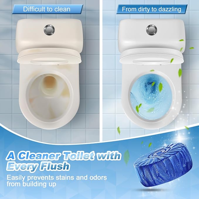 KIISIISO Automatic Toilet Bowl Cleaners Tablets, 18 Pack Multipurpose - Image 2