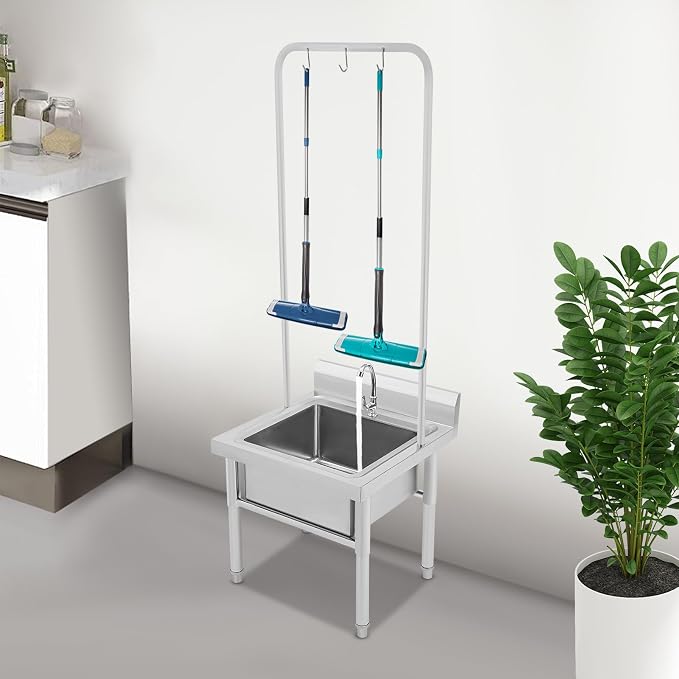 Stainless Steel Floor Mop Sink, Freestanding Mop Sink - Image 2