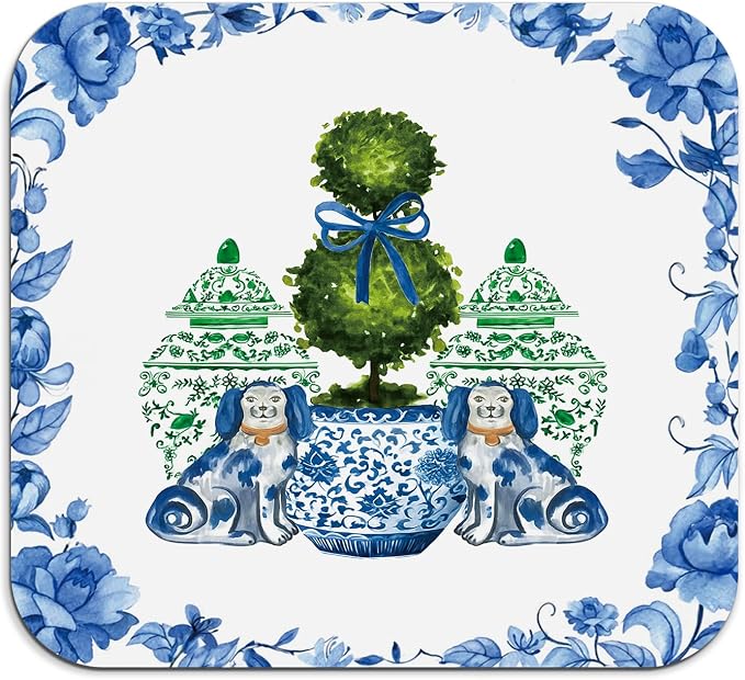 Chinoiserie Dish Drying Mat by Unknown
