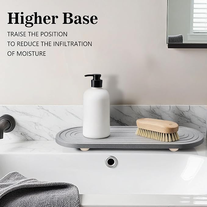 Instant Dry Sink Caddy Organizer, Fast Drying Sink Caddy, Water Absorbing Stone - Image 4