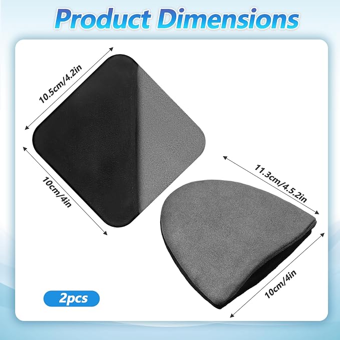 2Pcs Car Touch Screen Cleaner Cloth, Square Triangle Microfiber Car Screens - Image 2