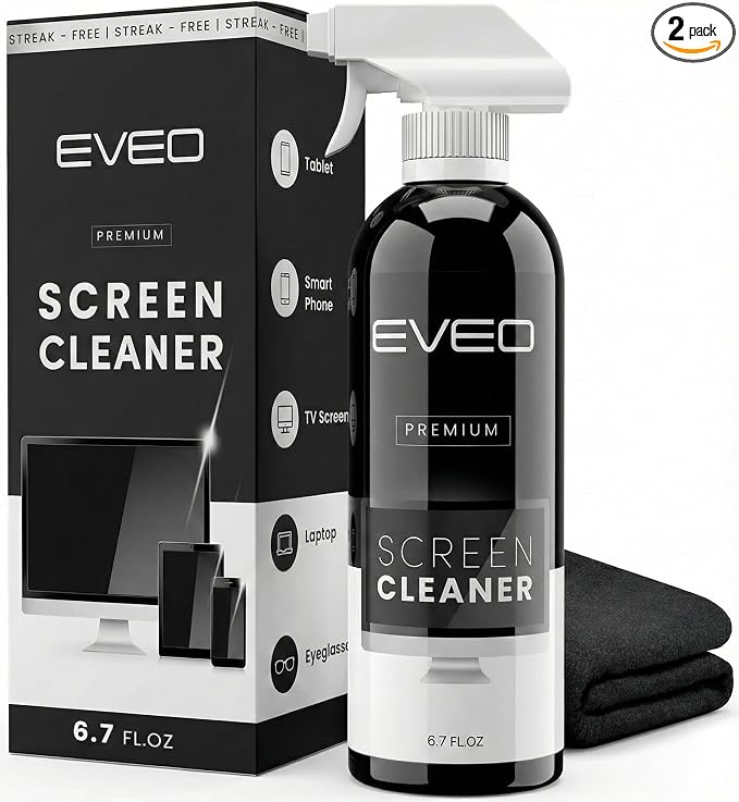 EVEO® Screen Cleaner Spray Kit TV Screen Cleaner by EVEO