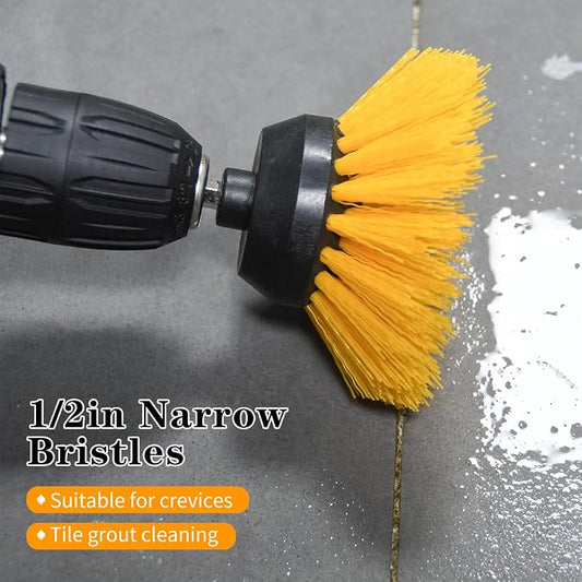 Grout Brush for Drill, 2025 New Crevice Cleaning Brush Set, for Tile Grout - Image 2