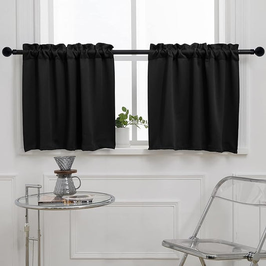Pickluc 24 Inch Long Tier Curtains - Image 2