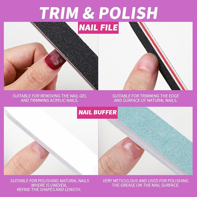 FANDAMEI Nail Polish Gel Remover Tools Kit, 100ml Nail Polish Remover Bottle - Image 5