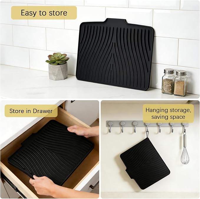 Silicone Drying Mat, Heat-Resistant, Eco-friendly, Hygienic Drying Pad - Image 7