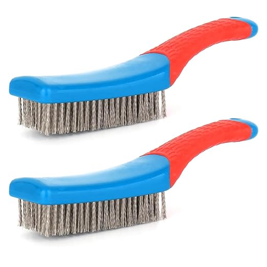 2 Pack Wire Brushes for Cleaning-Heavy Duty Stainless Steel Wire Scratch Brush - Image 3