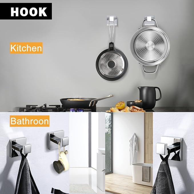 Bathroom Towel Bar Set Toilet Paper Holder - Image 5