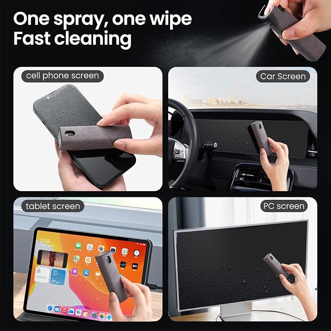 Touchscreen Screen Cleaner, Tablet and Phone Screen Cleaner, Two in One Spray - Image 2