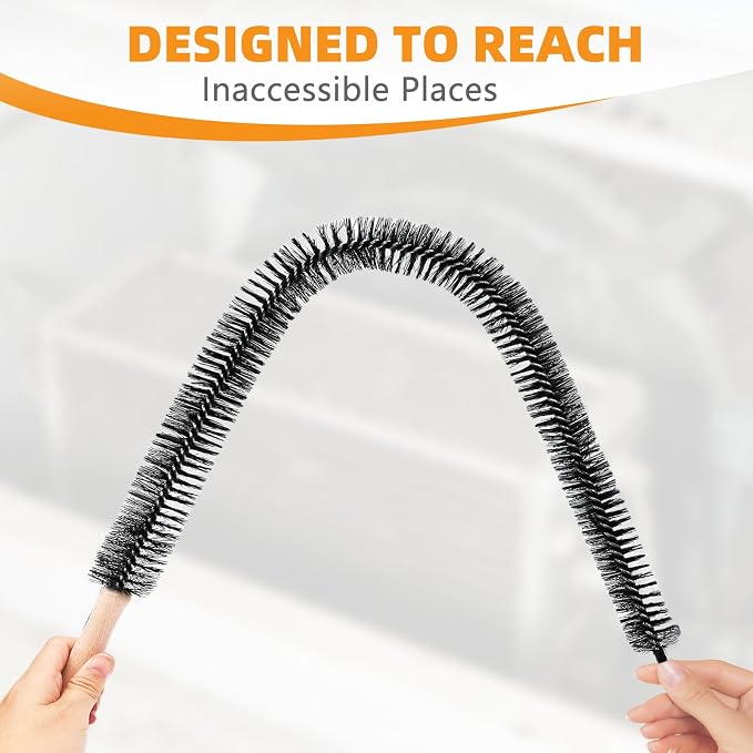Fridge Coil Cleaning Brush, 29.5Inch Long Handle Coil Brush - Image 4