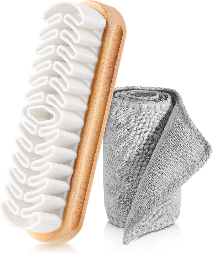 2 Pcs Suede Shoe Brush Nubuck Leather Cleaner Shoes Shine Dauber Crepe by ZJoey