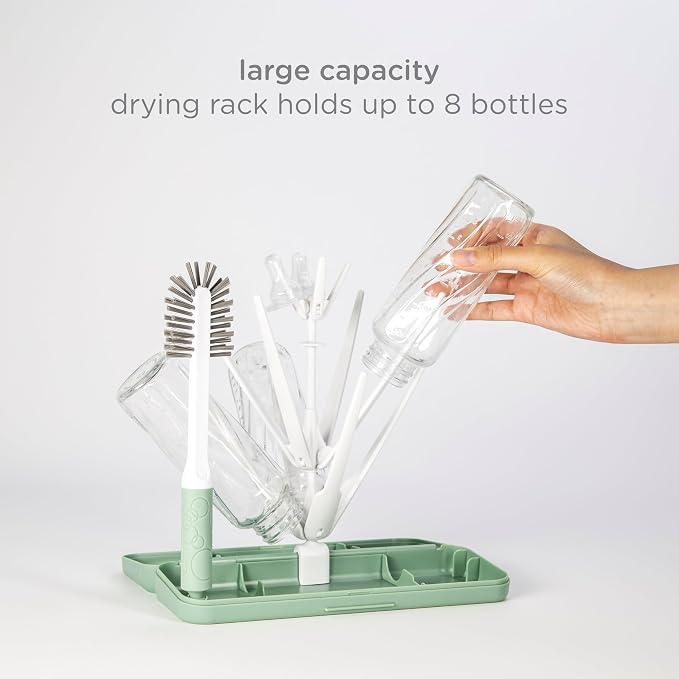 Ubbi On-the-Go Drying Rack and Brush Set, Includes Travel Case and Bottle Brush - Image 4
