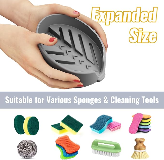NiHome Silicone Sponge Holder Compatible - Image 4