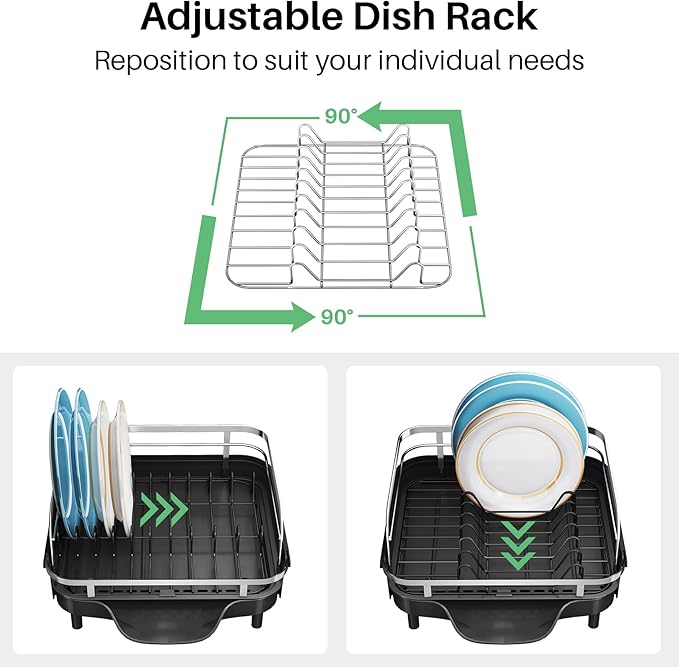 Dish Drying Rack, Expandable Dish Rack - Image 6