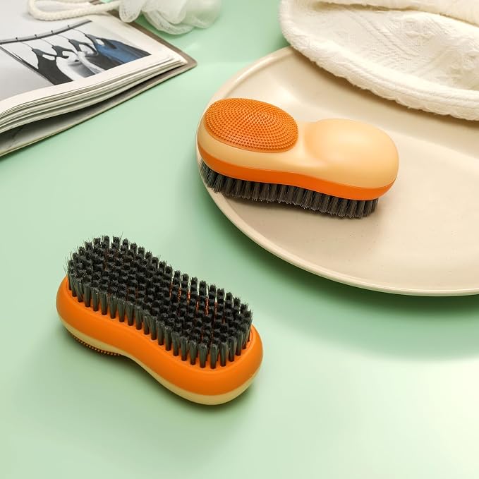 Laundry Stain Brush Two-Side Soft Bristle Scrub Brush - Image 5