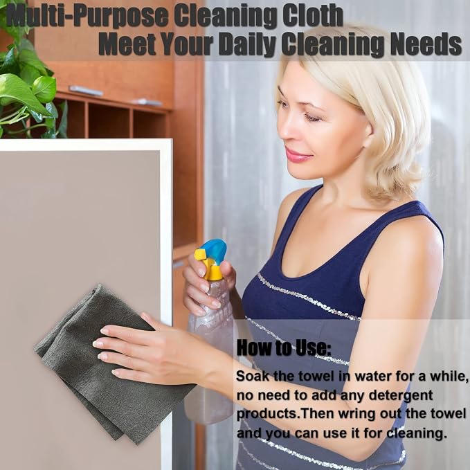 KTT Microfiber Cleaning Cloth, Reusable Thickened Magic Cleaning Cloth.Streak - Image 6