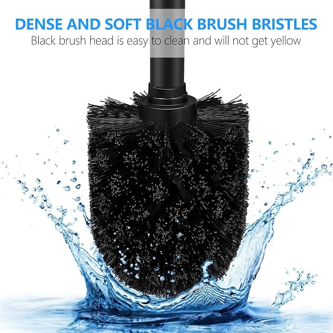 SetSail Toilet Brush, Compact Size Toilet Bowl Brush and Holder Toilet Brushes - Image 4