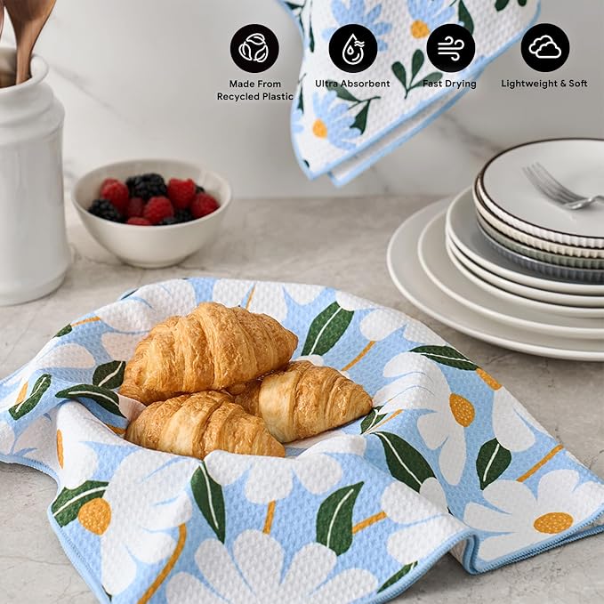 RECYCO Waffle Kitchen Towel Set of 2 - Image 2