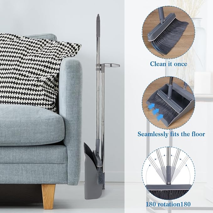 Nosiny 6 Broom and Dustpan Set - Image 4