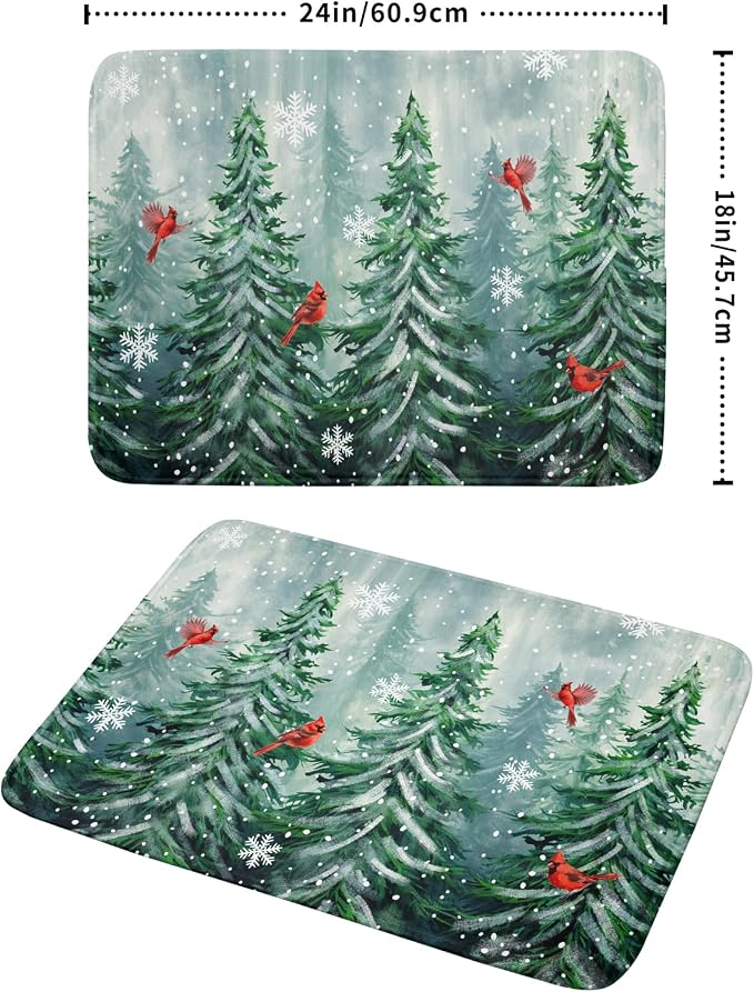 Winter Pines Tree Dish Drying Mats - Image 2