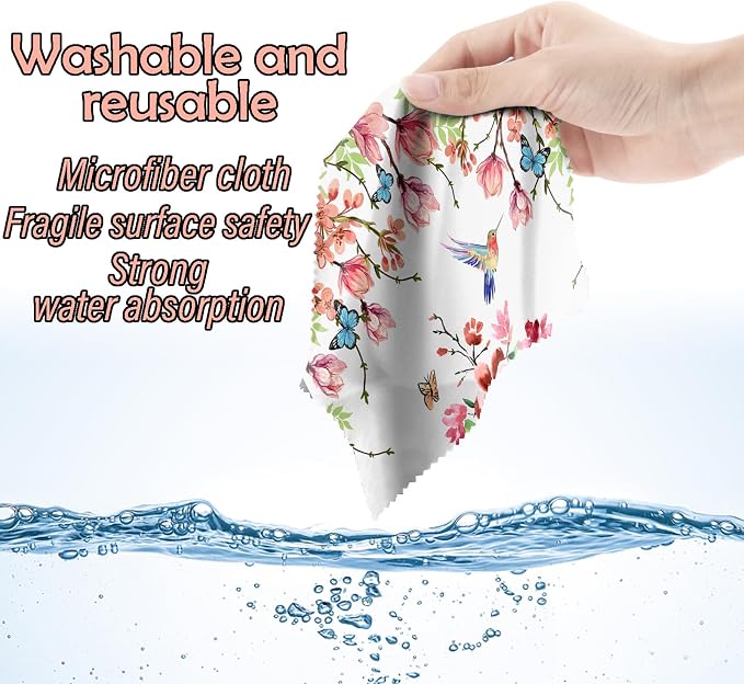 6 PCS Glasses Cleaning Cloth Eyeglass Cleaning Cloth Lens Eyeglasses Microfiber - Image 6