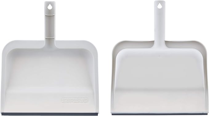 Superio Clip-On Dustpan with Rubber Lip by Superio