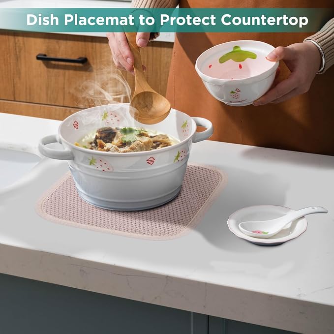 Microfiber Dish Drying Mat, Super Absorbent Kitchen Dish Drying Pad - Image 6