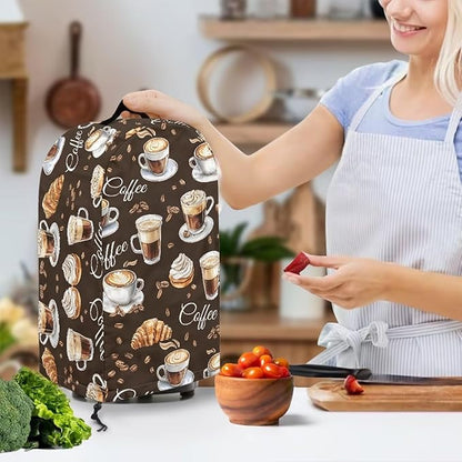 Brown Bread Coffee Blender Cover Kitchen Blender Dust Covers Food Processor Hood Stand Mixer Case Coffee Maker Appliance Cover for Home Kitchen Indoor