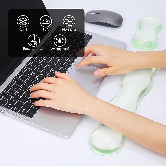 Gel Wrist Rest for Keyboard and Mouse, Wrist Rest for Keyboard, Mouse Wrist - Image 2