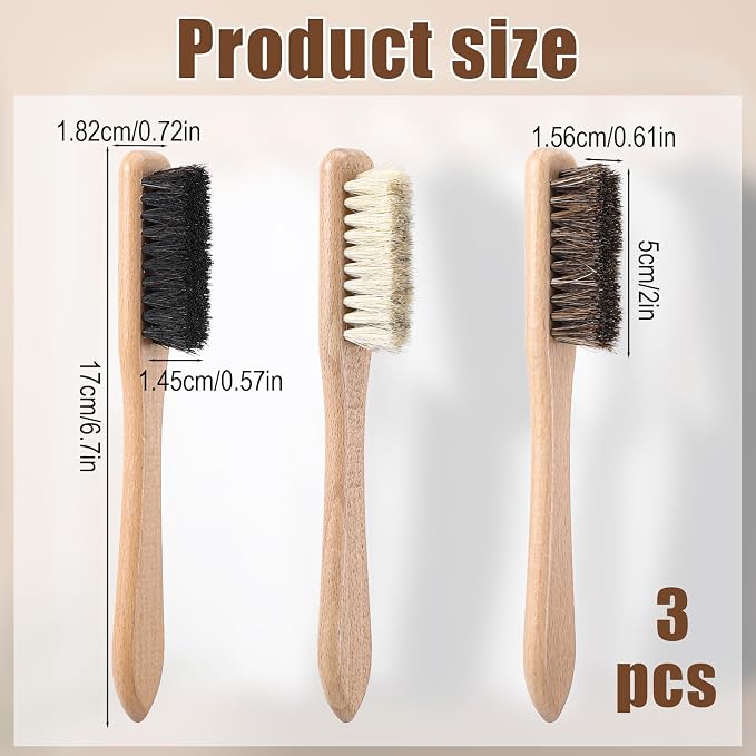 3 Pcs Laundry Stain Brush, Wood Laundry Stain Brush - Image 2